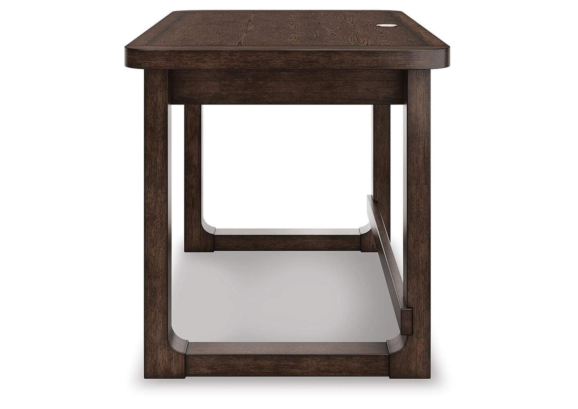 Breckington Home Office Desk with Chair and Storage side view