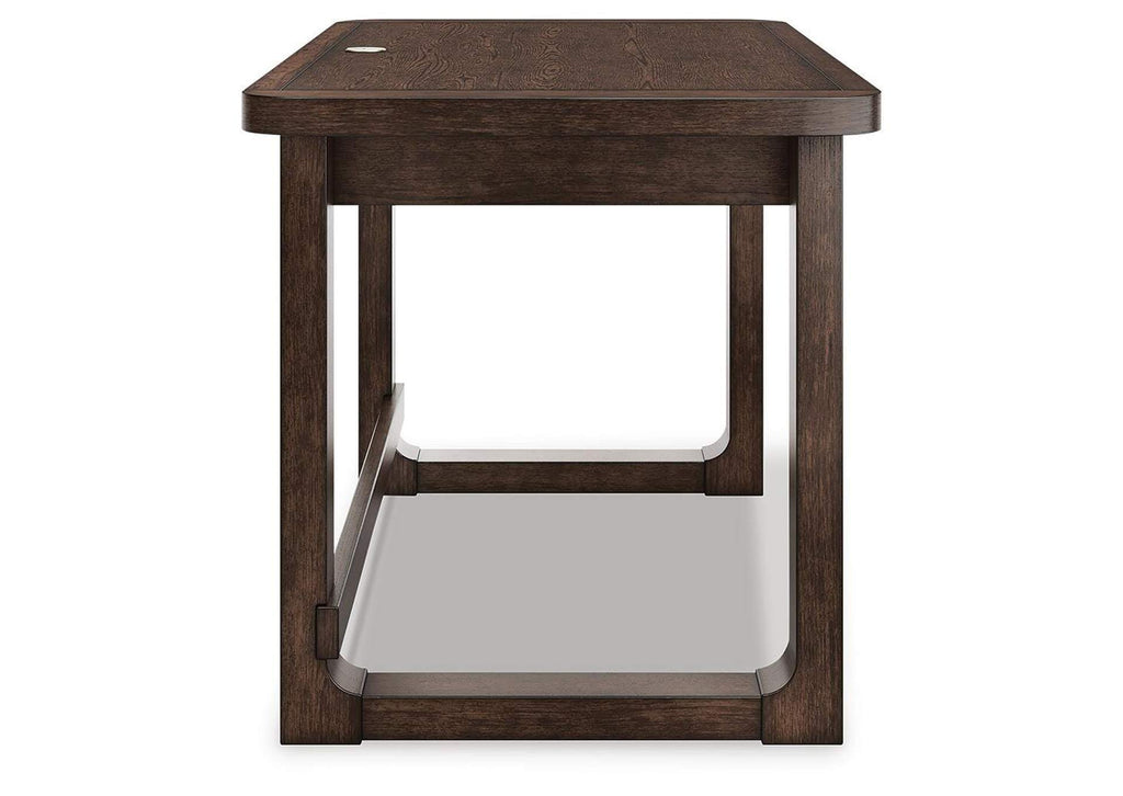 Breckington Home Office Desk with Chair side view