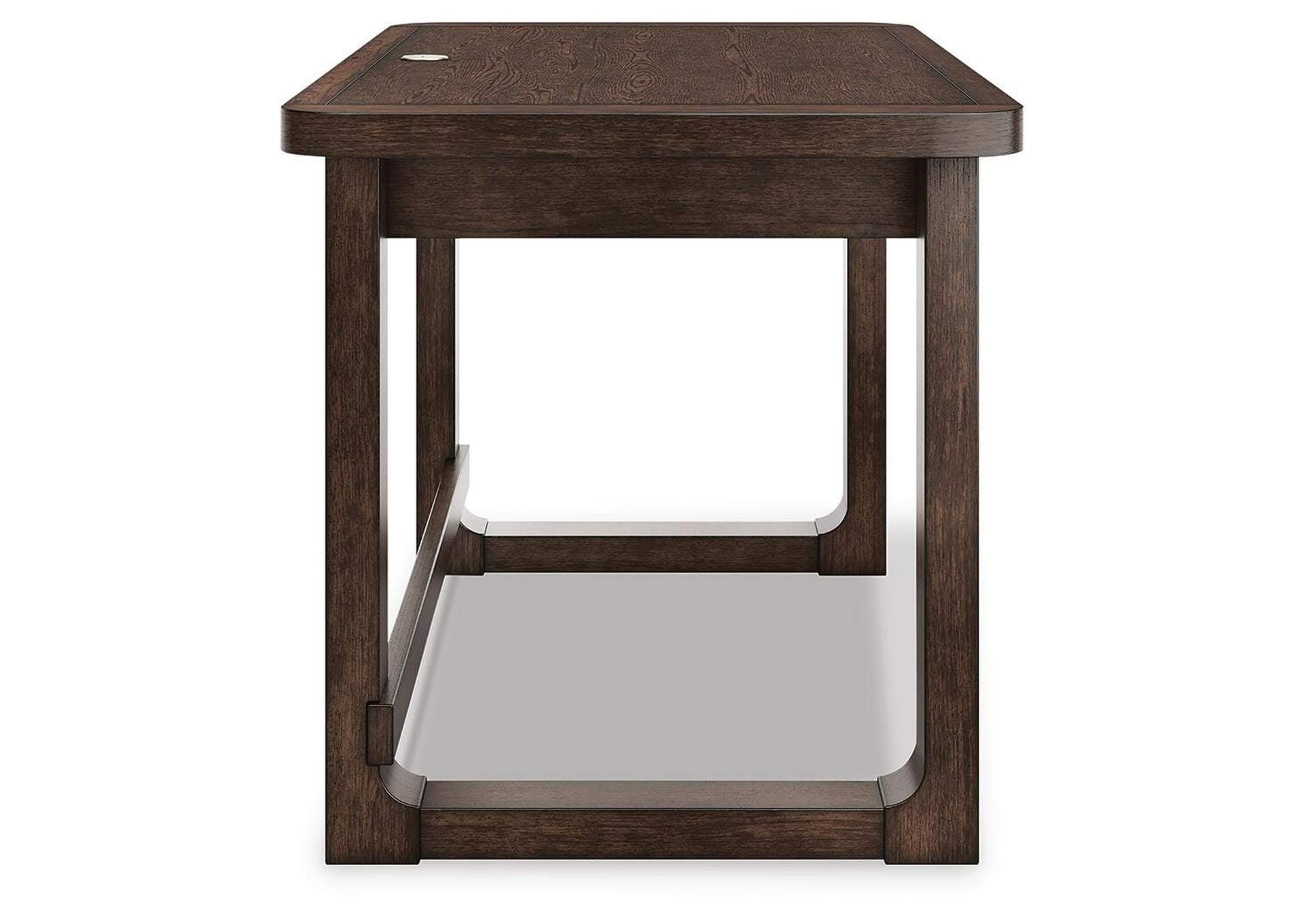 Breckington Home Office Desk with Chair and Storage side view