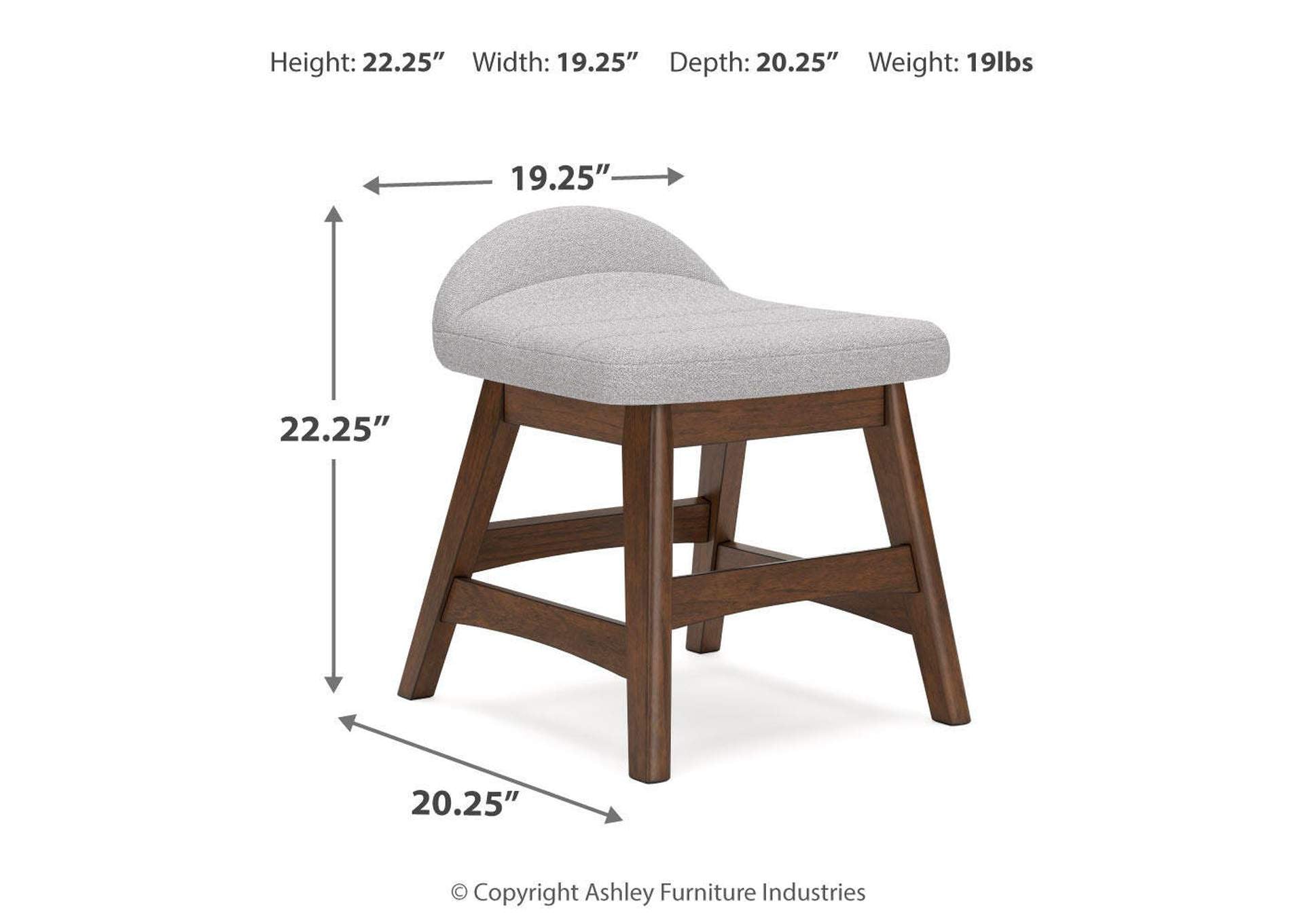 Lyncott Home Office Desk with Chair dimensions
