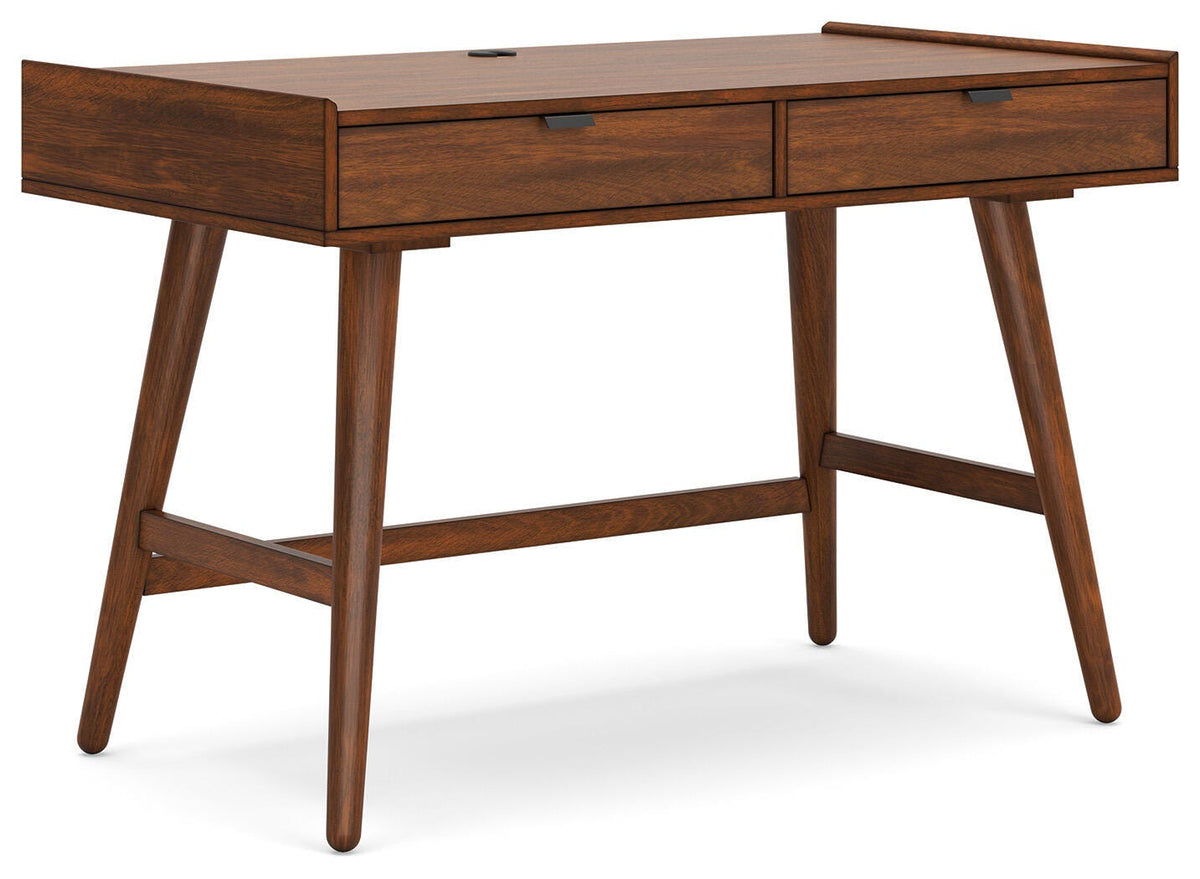 Lyncott 46" Home Office Desk in Brown, alternate view