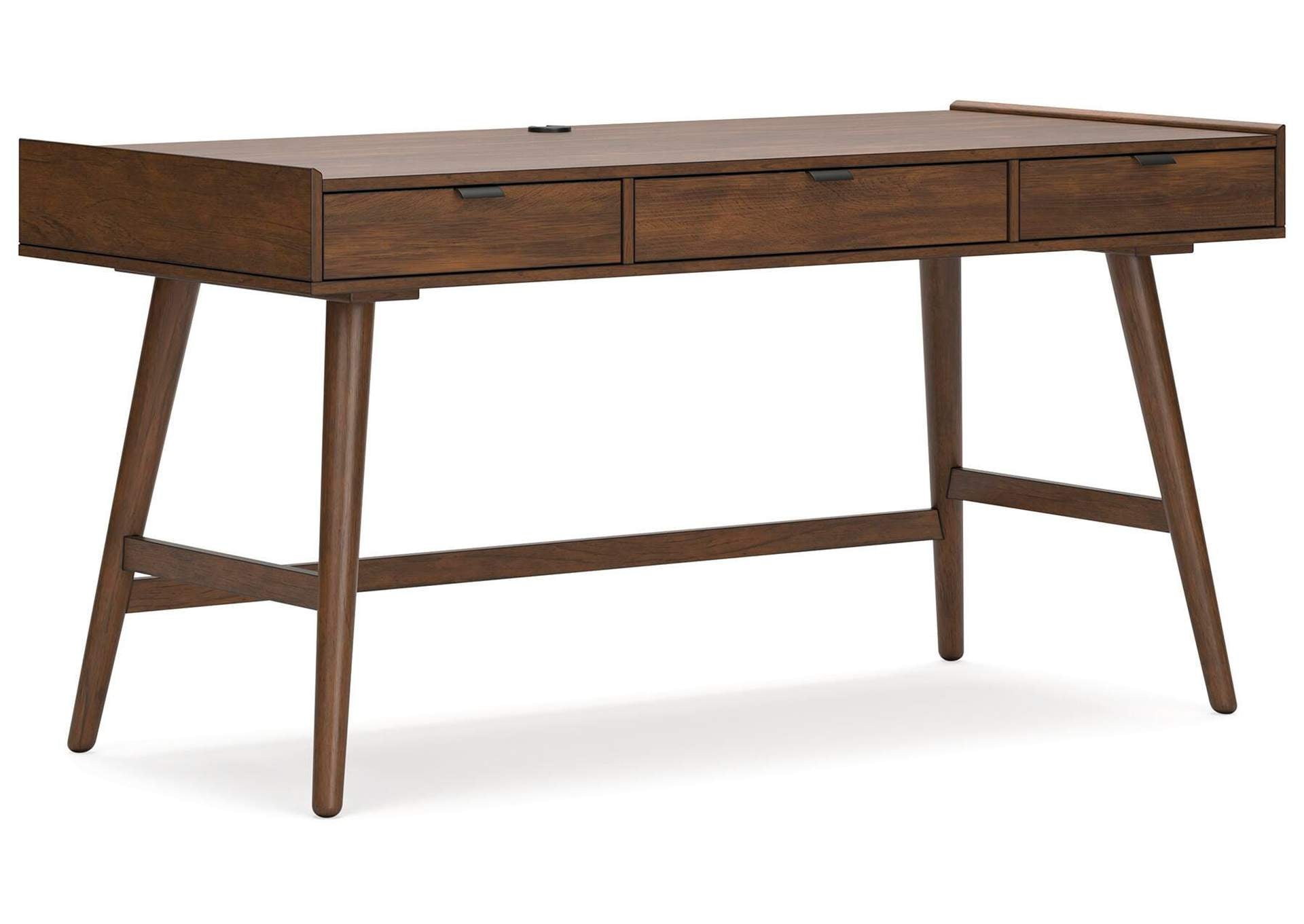 Lyncott Home Office Desk with Chair angled view