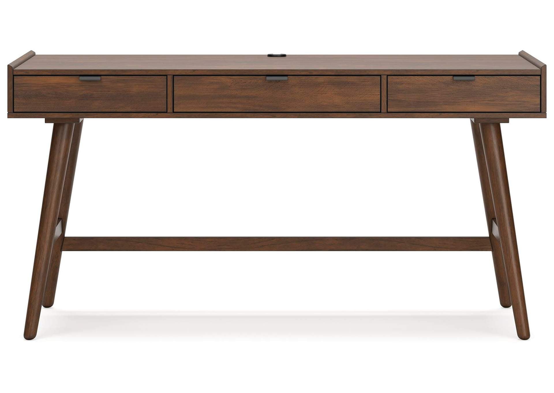 Lyncott Home Office Desk with Chair and Storage front view