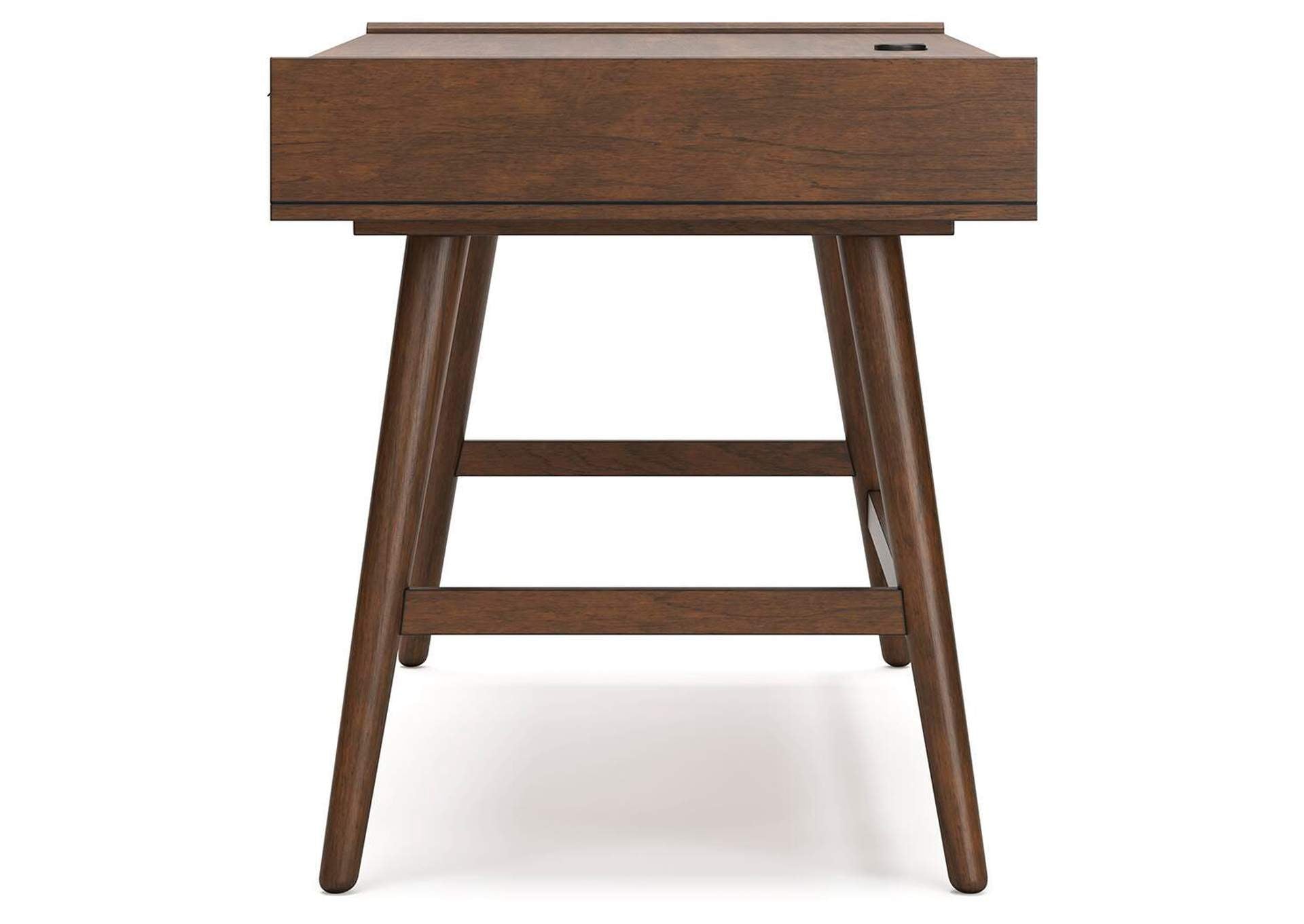 Lyncott Home Office Desk with Chair side view