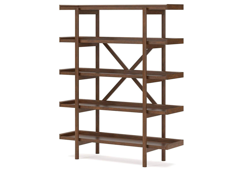 Lyncott Home Office Desk with Chair and Storage angled view
