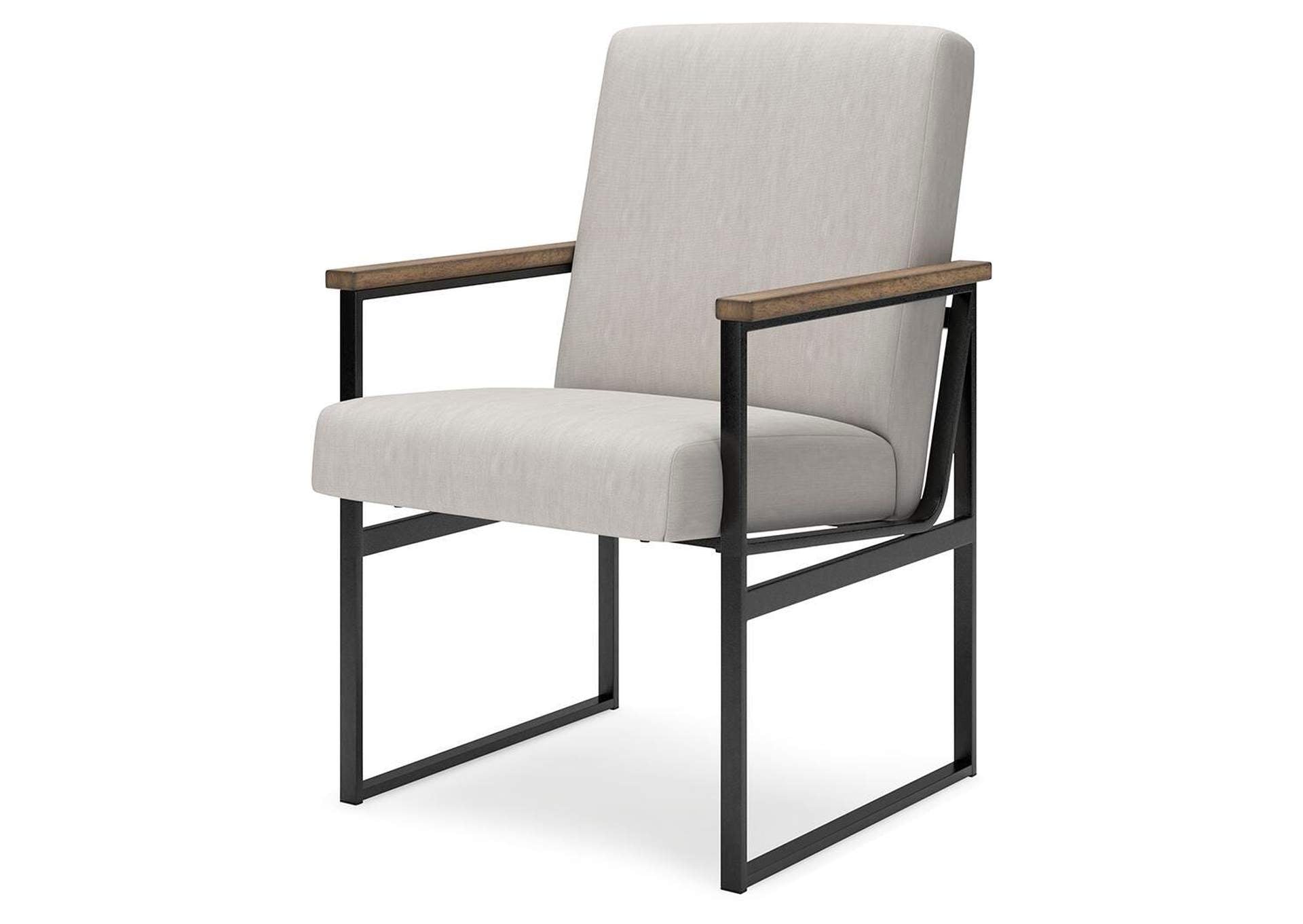 Montia Home Office Desk with Chair angled view