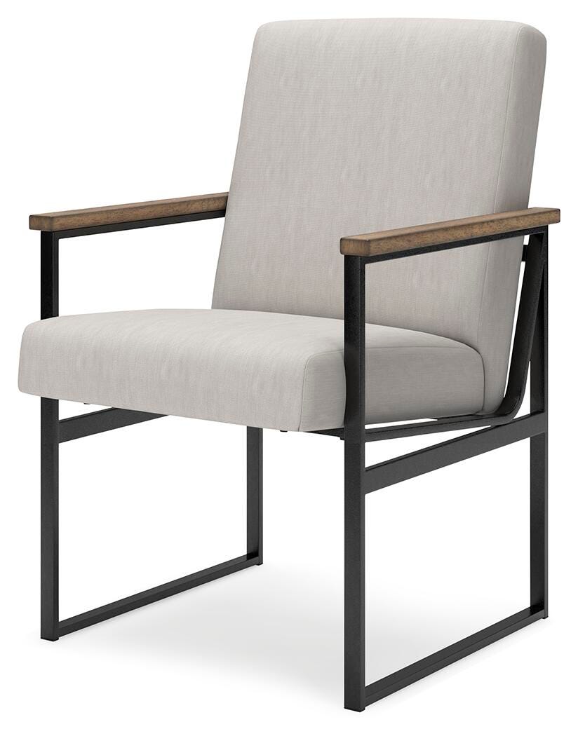 Montia Home Office Desk Chair in Light Brown, angle view