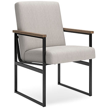 Montia Home Office Desk Chair in Light Brown, angle view