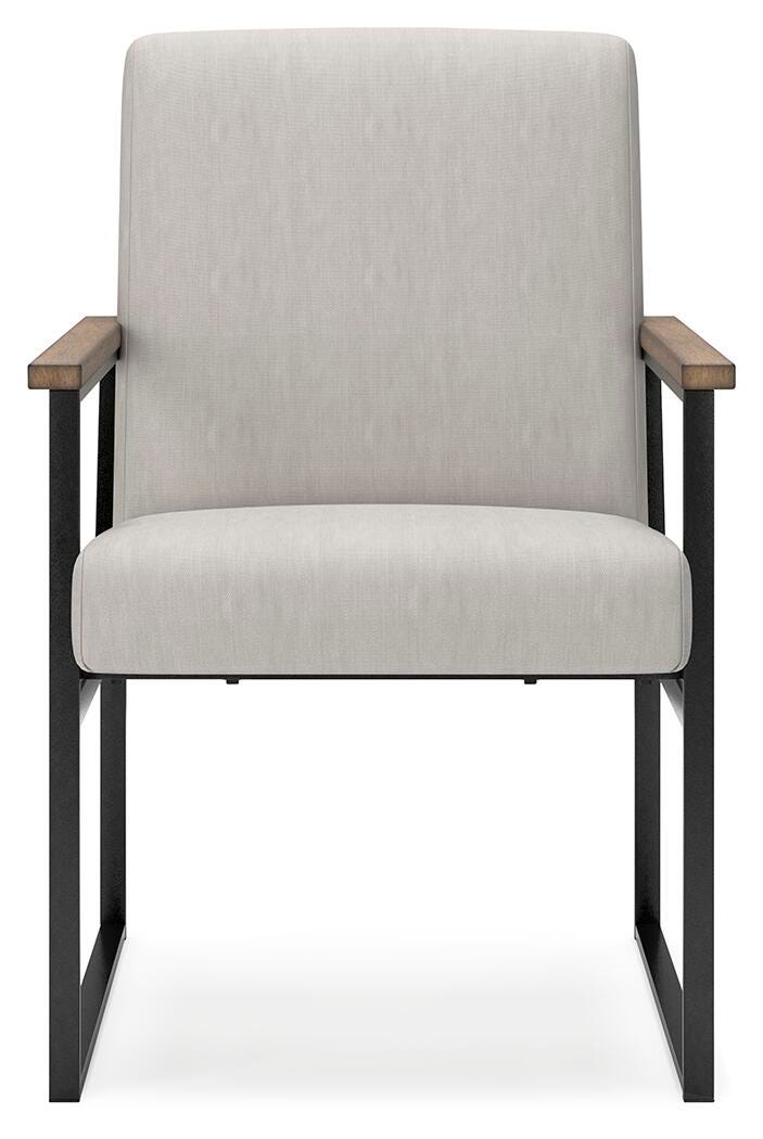 Montia Home Office Desk Chair in Light Brown, front view