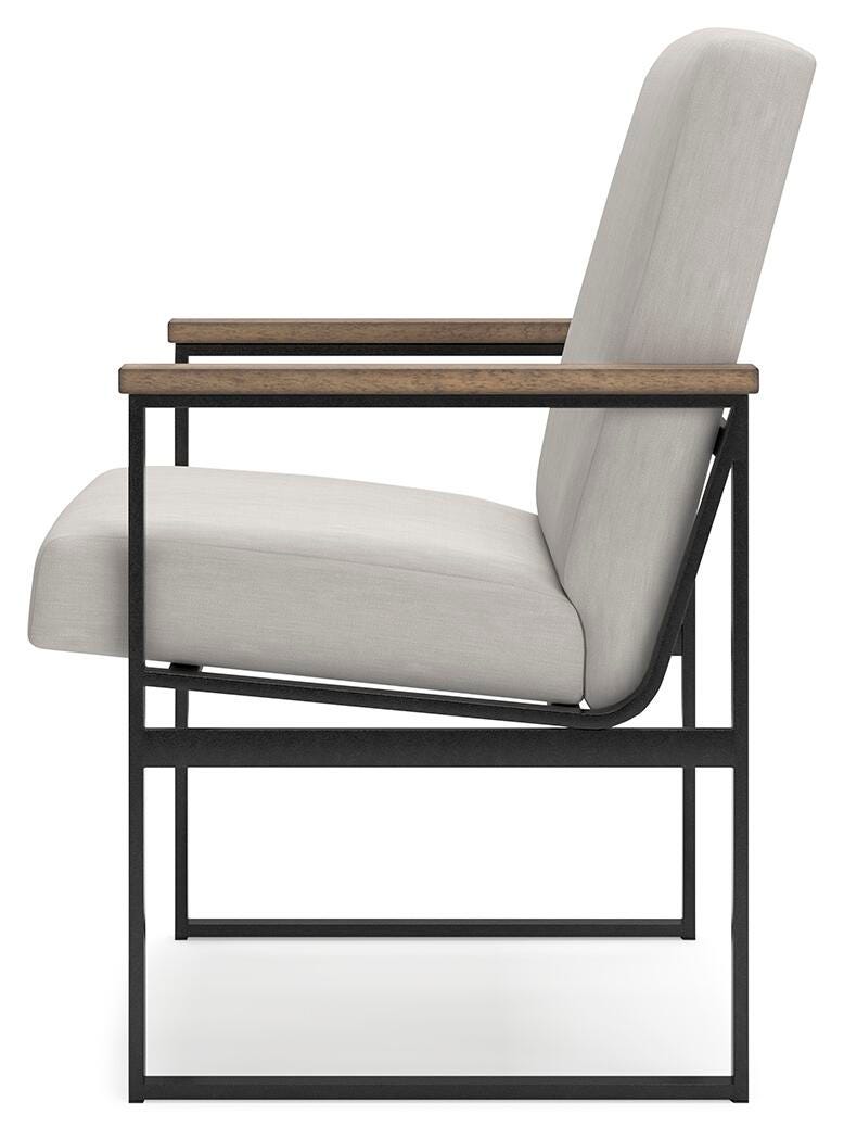Montia Home Office Desk Chair in Light Brown, alternate side view