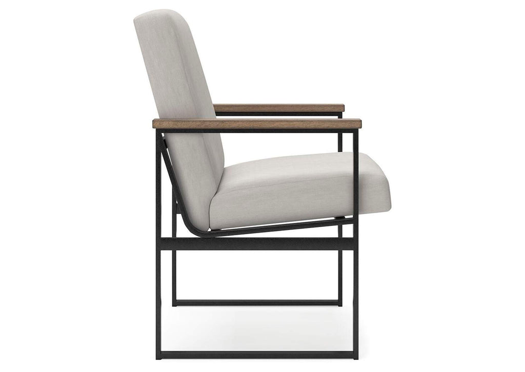 Montia Home Office Desk with Chair side view