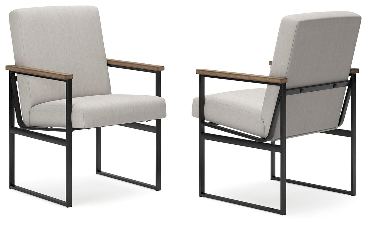 Montia Home Office Desk Chair in Light Brown, angle view