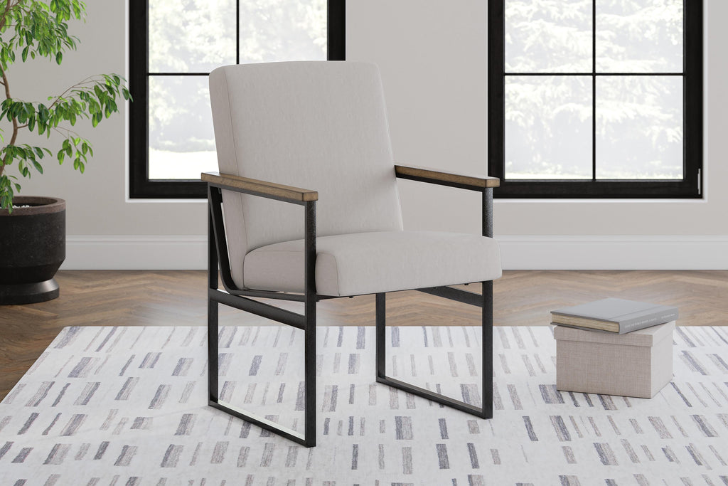 Montia Home Office Desk Chair in Light Brown, alternate view 3