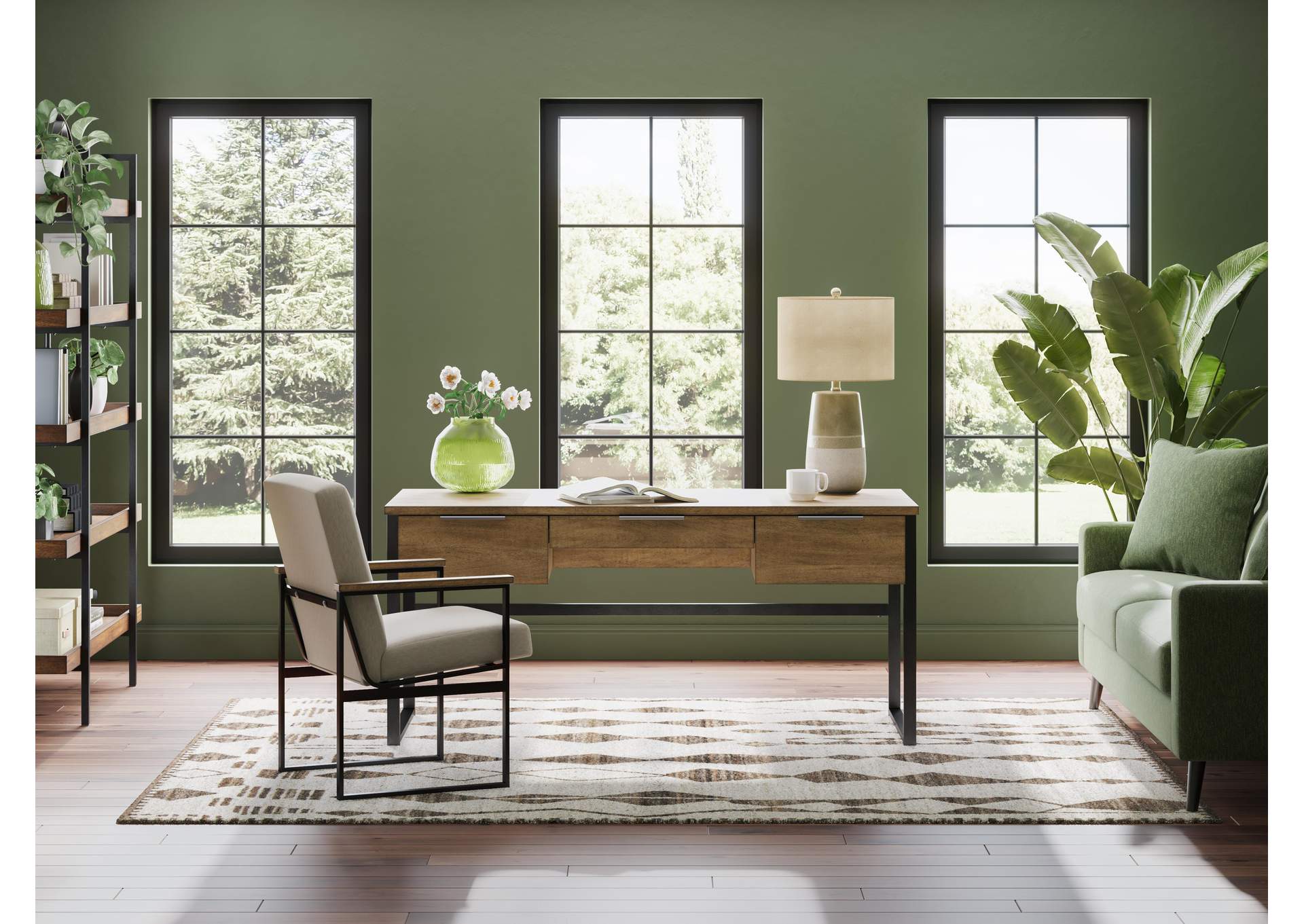 Montia Home Office Desk with Chair