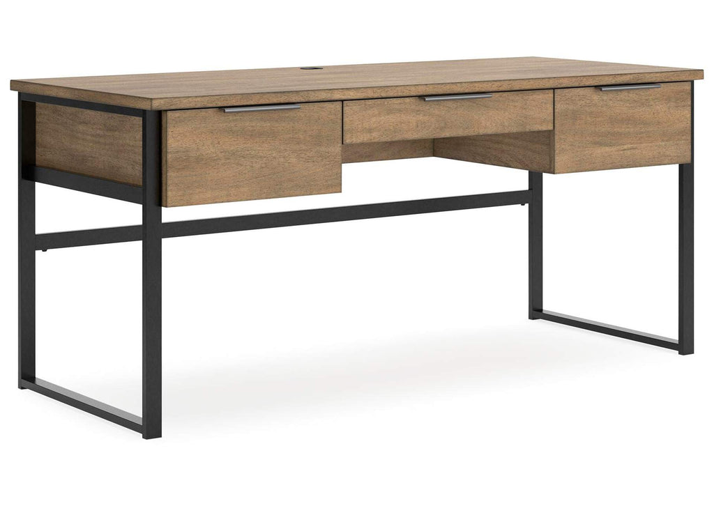 Montia Home Office Desk with Chair angled view