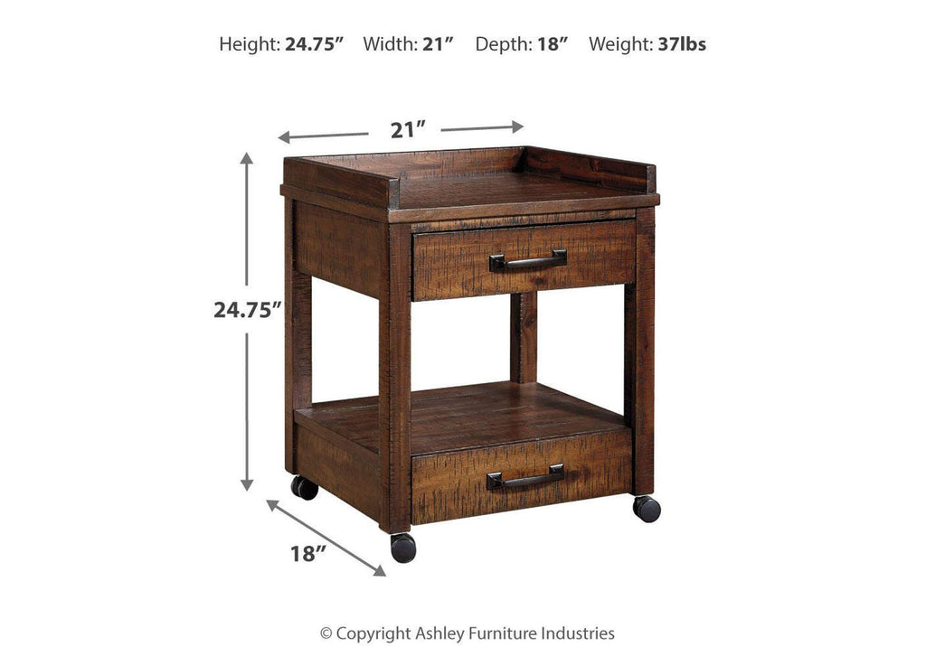 Baldridge Printer Stand dimensions