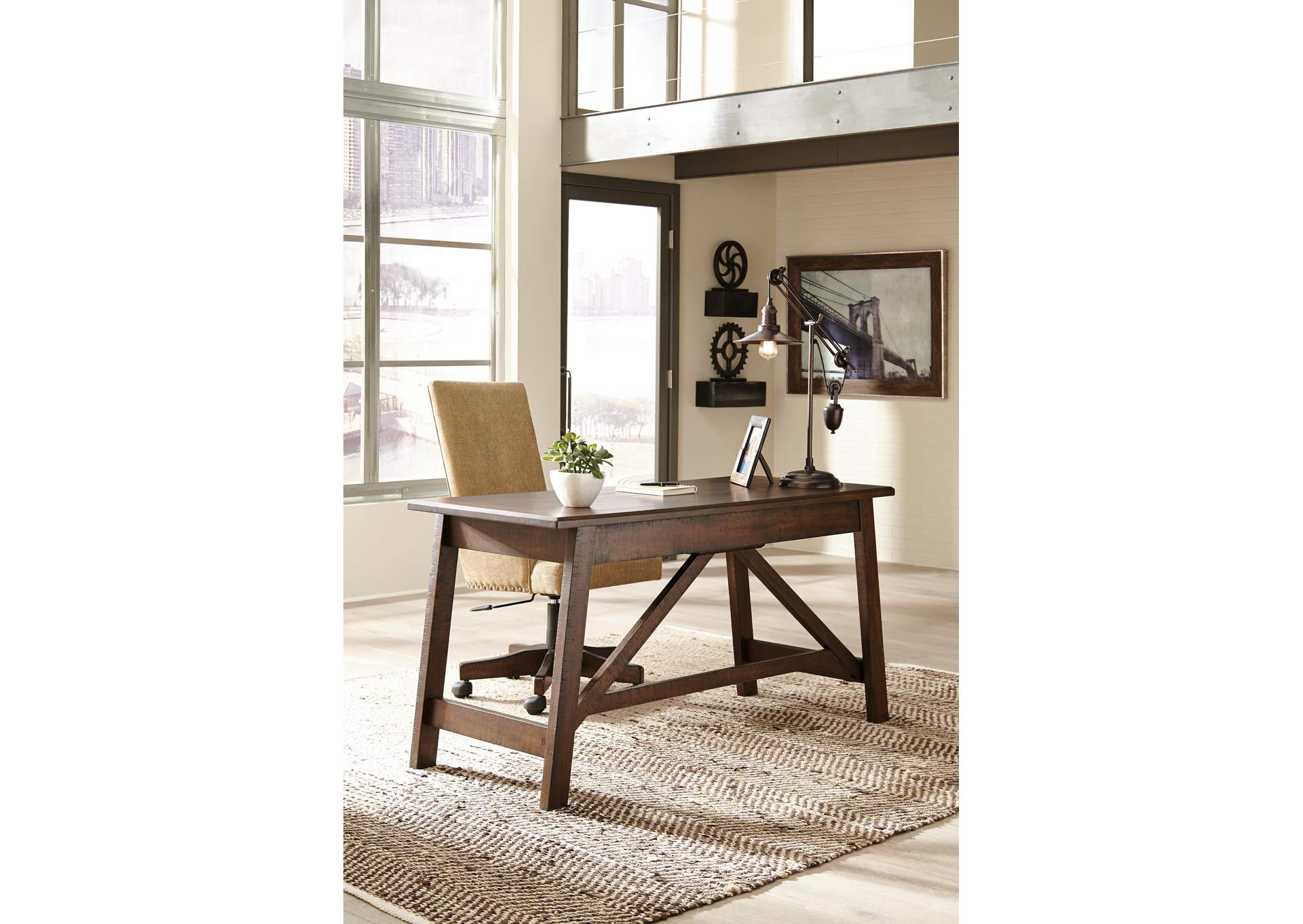 Baldridge Home Office Desk front view