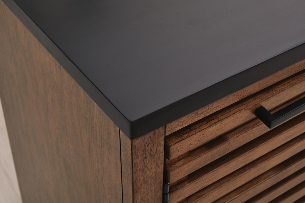 Kallari Credenza in Warm Brown/Black, alternate view 11