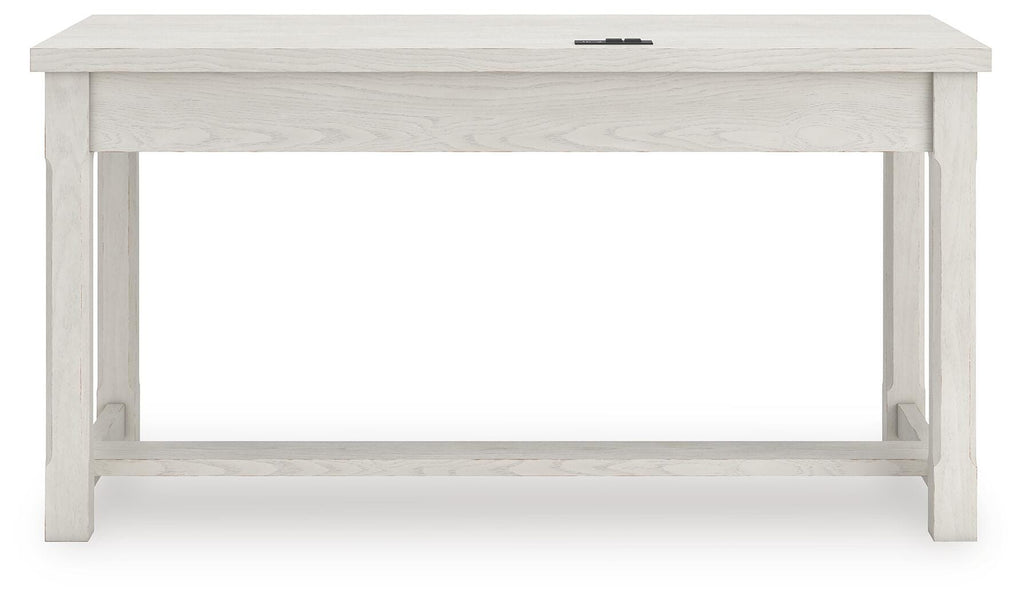 Robbinsdale Home Office Desk in Antique White, back view