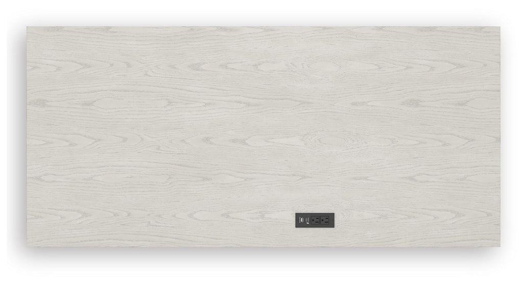 Robbinsdale Home Office Desk in Antique White, top view