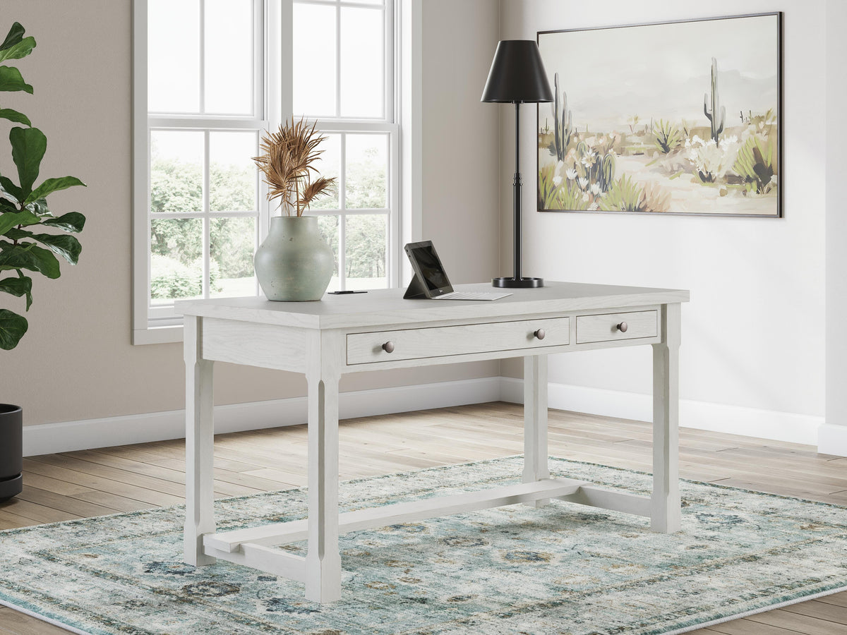 Robbinsdale Home Office Desk in Antique White, alternate view 3