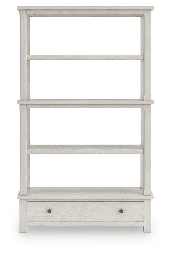 Robbinsdale 75" Bookcase in Antique White, front view
