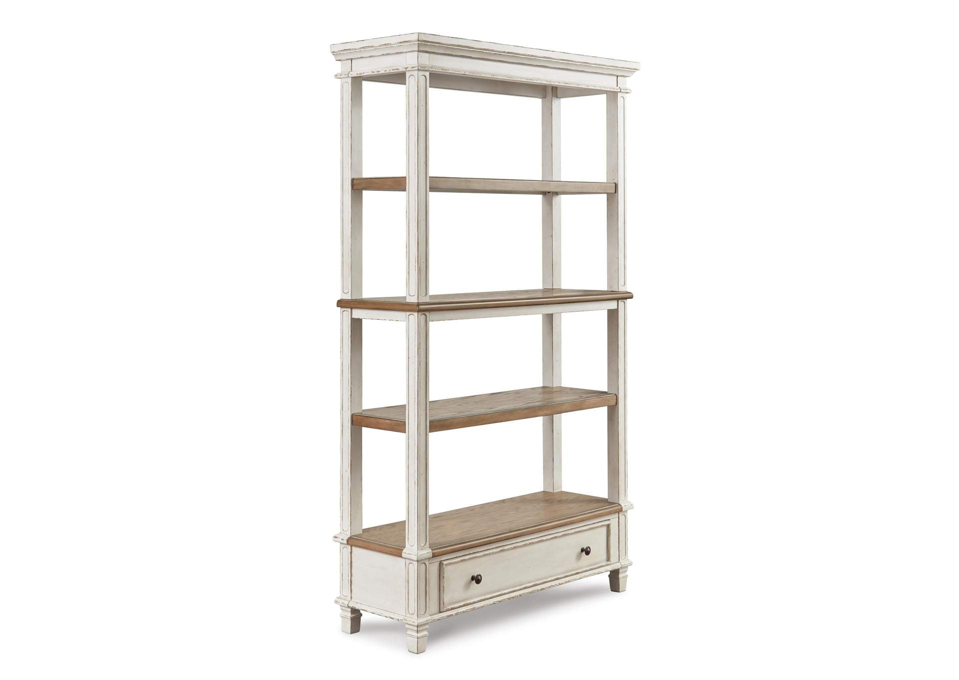 Realyn Home Office Desk and Storage Set angled view