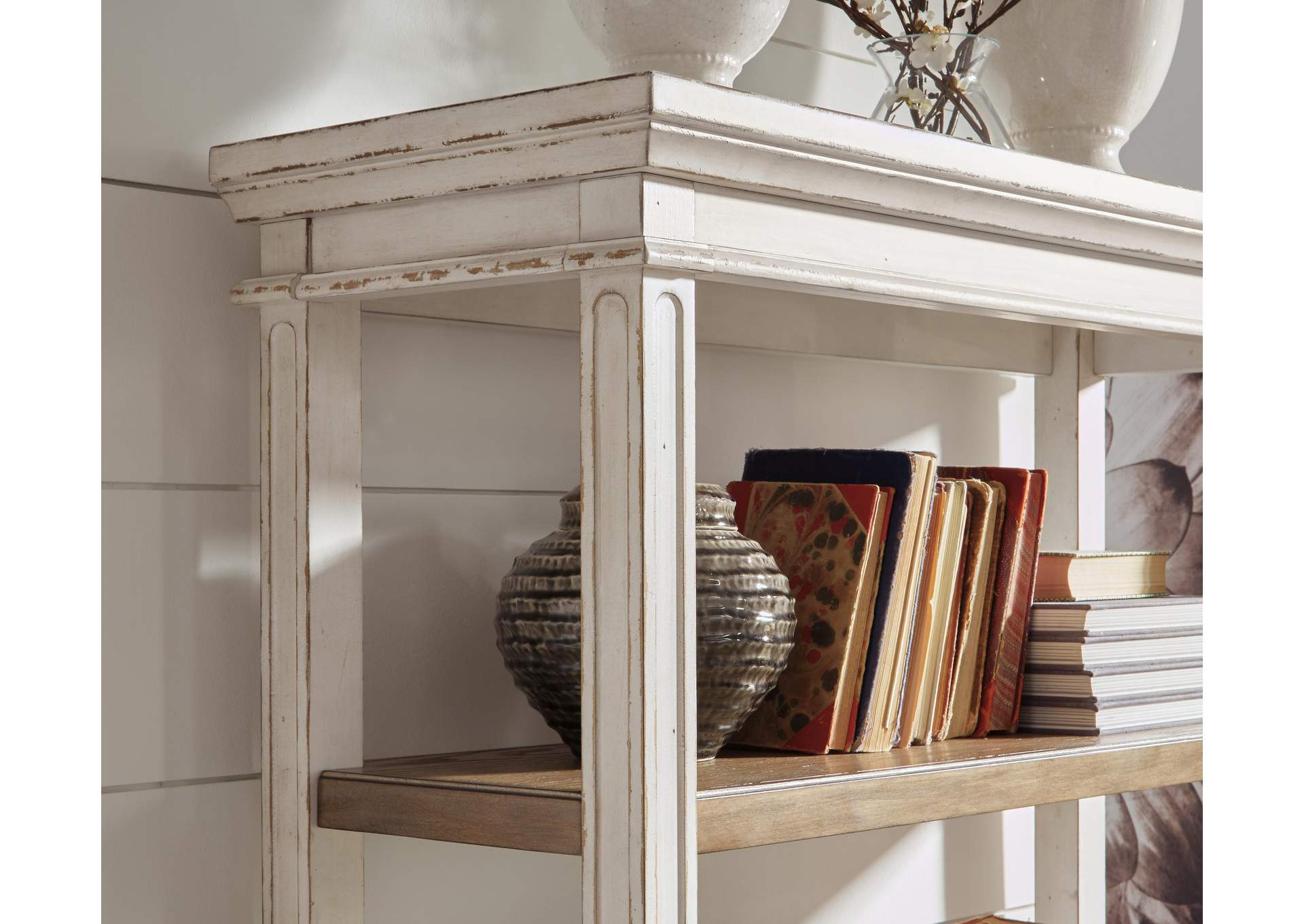 Realyn Home Office Desk and Storage Set detail