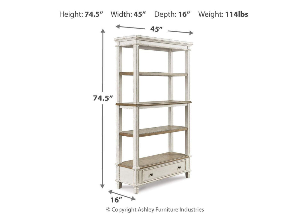 Realyn Home Office Desk and Storage Set dimensions