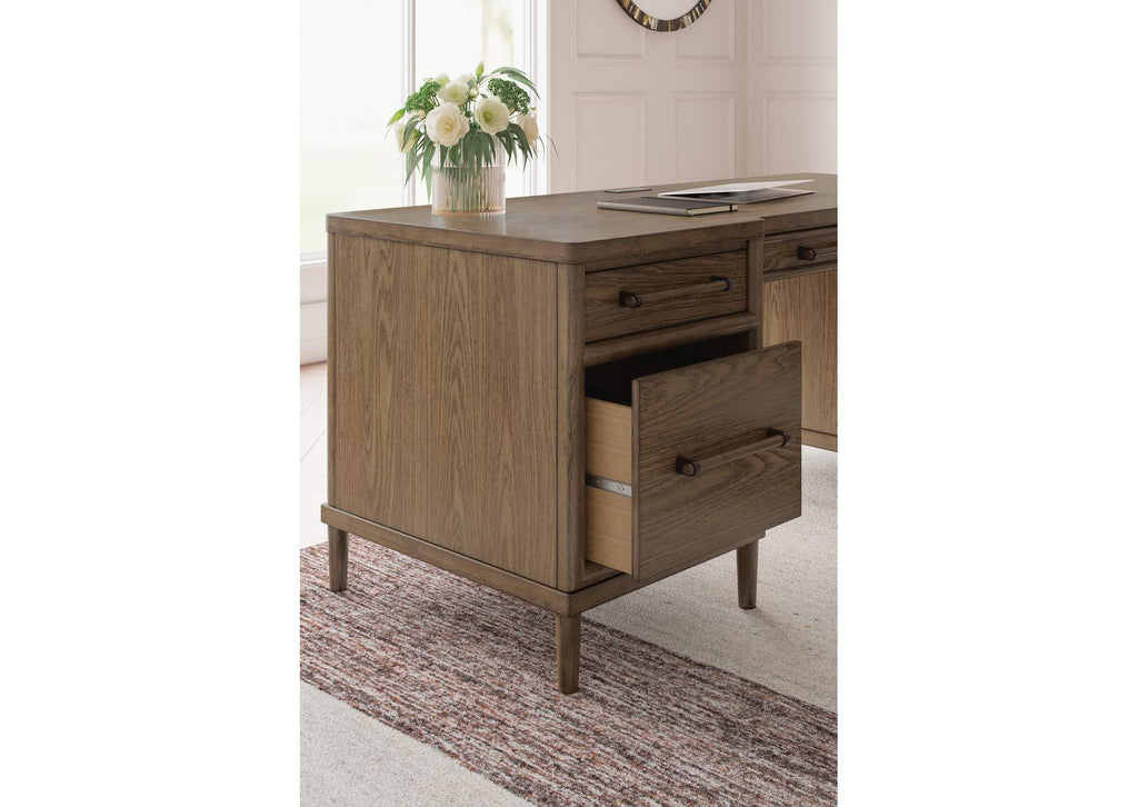 Roanhowe Home Office Desk and Storage detail