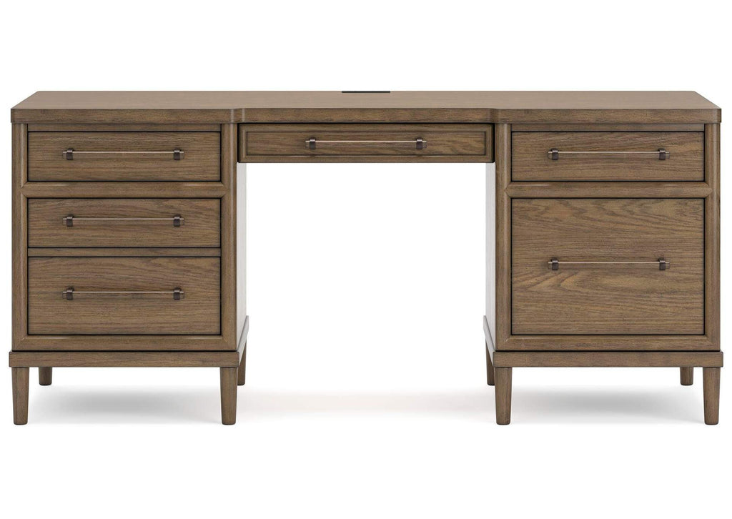 Roanhowe Home Office Desk and Storage front view