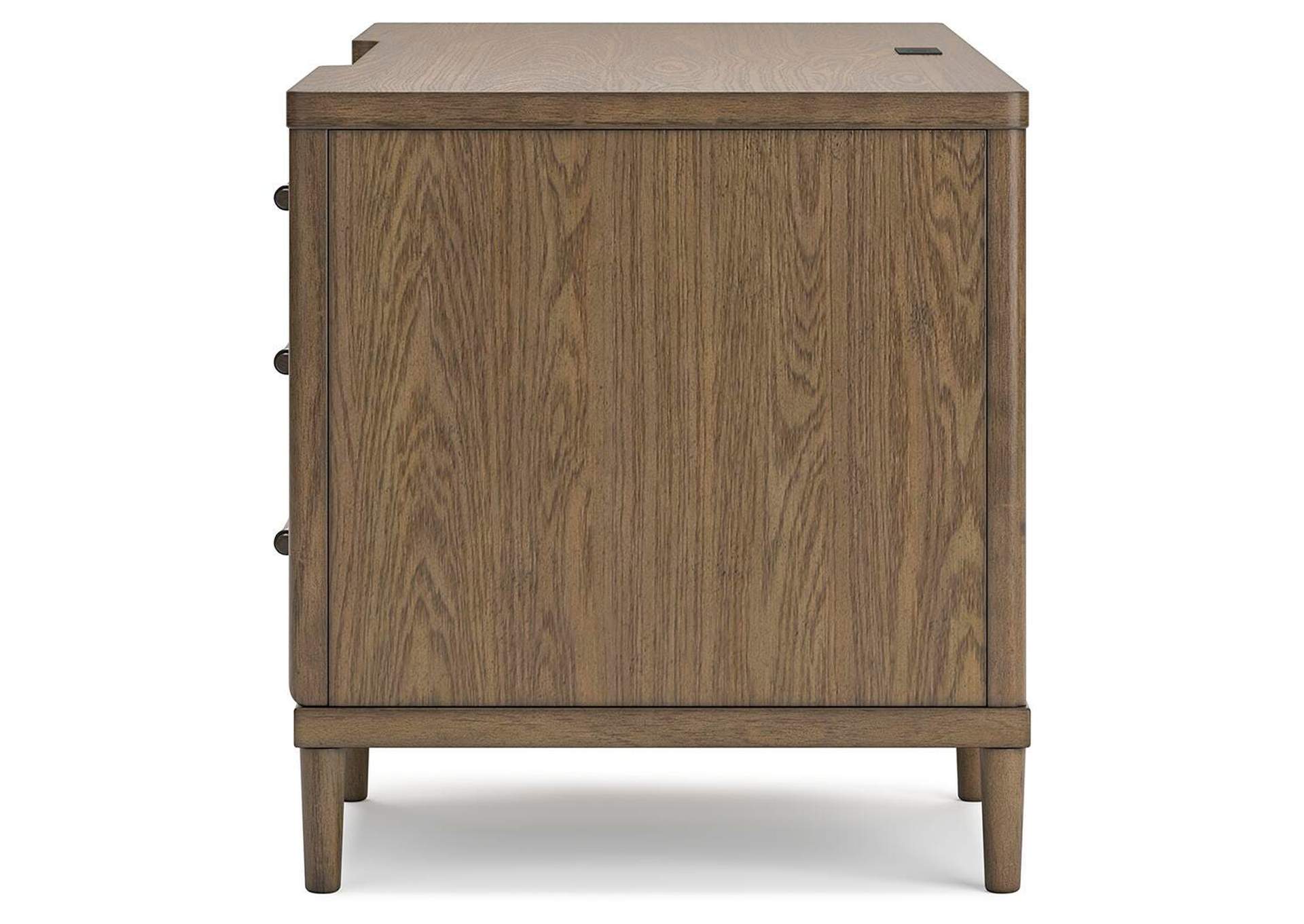 Roanhowe Home Office Desk and Storage side view