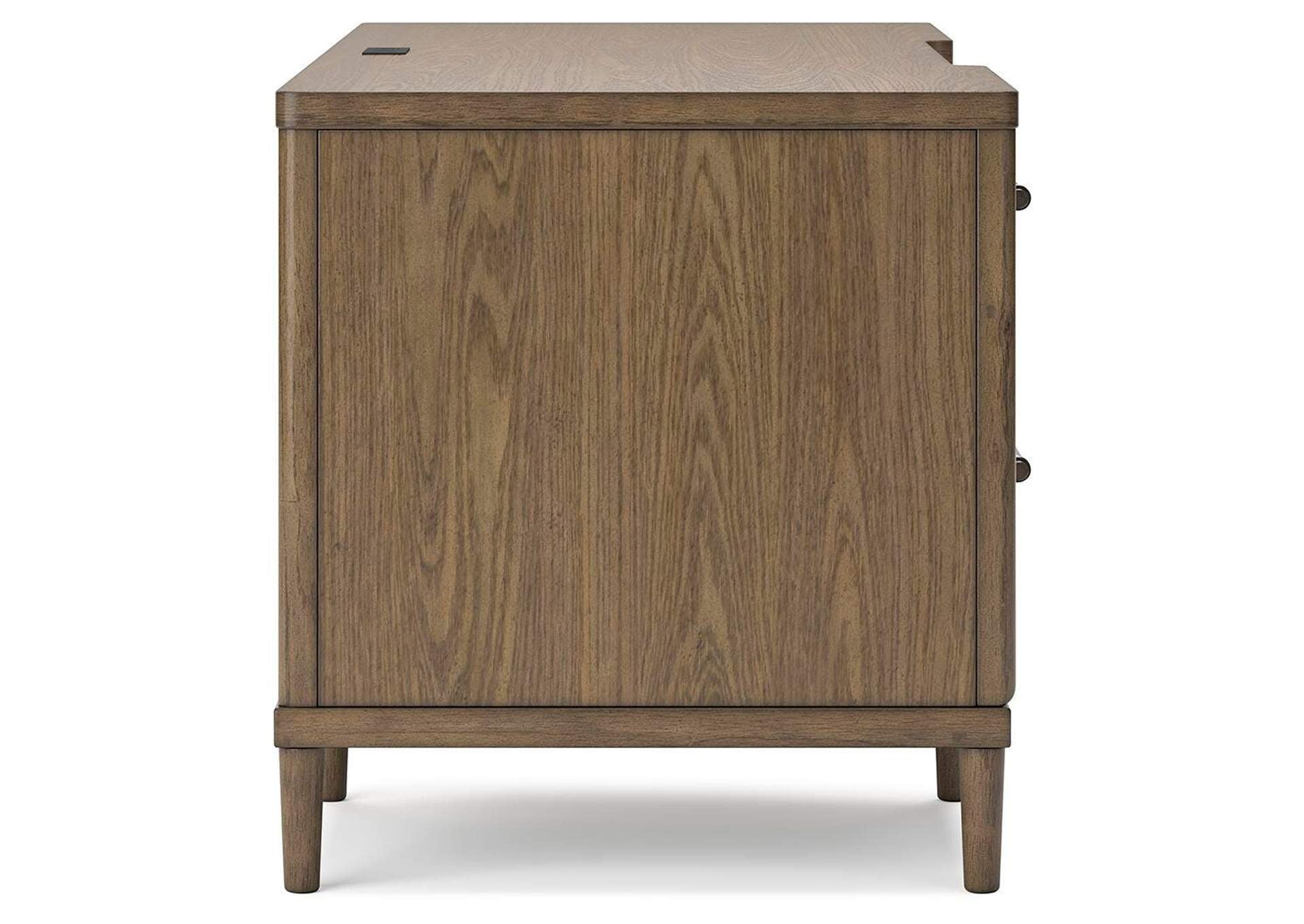 Roanhowe Home Office Desk and Storage side view