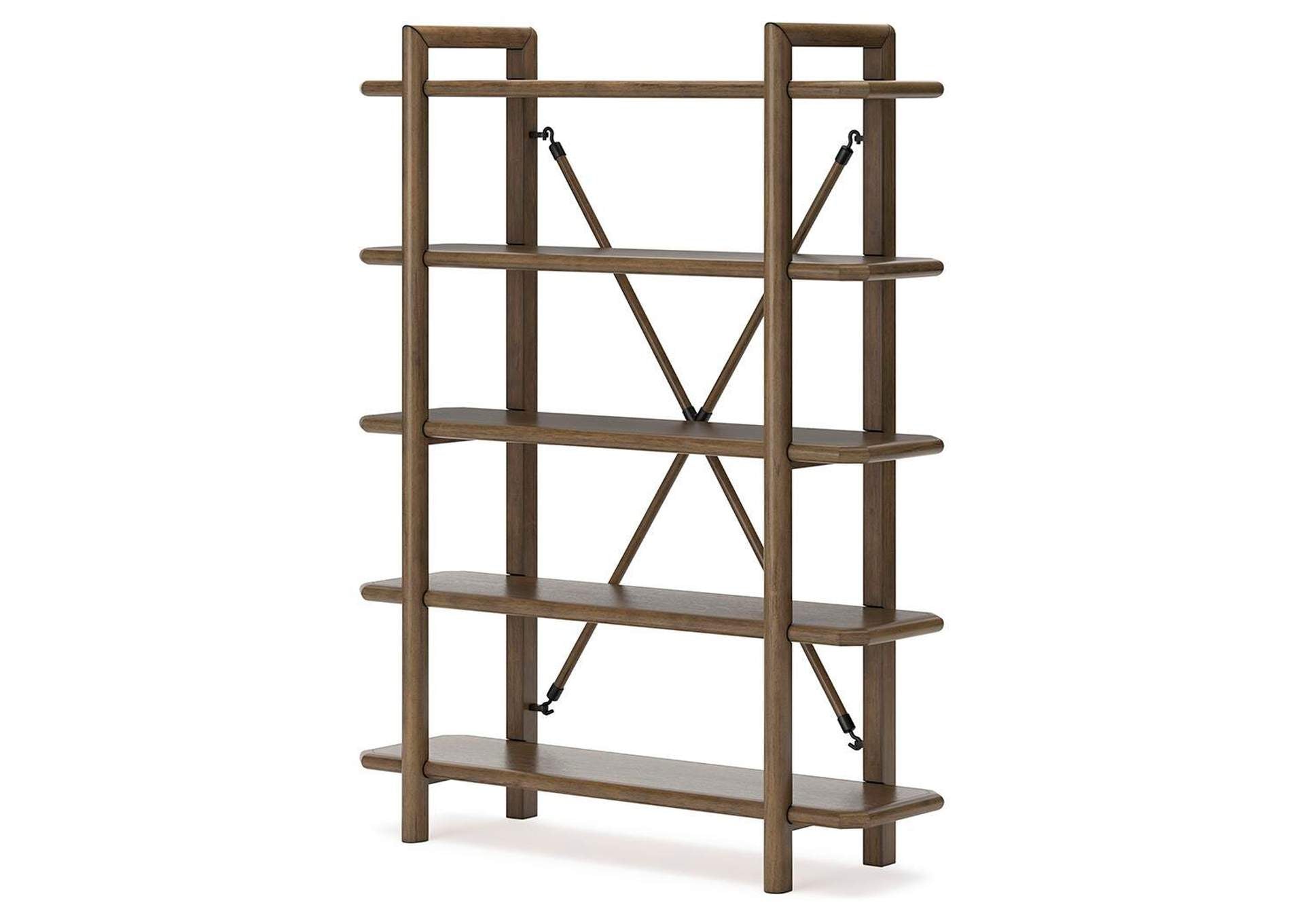 Roanhowe Home Office Desk and Storage angled view