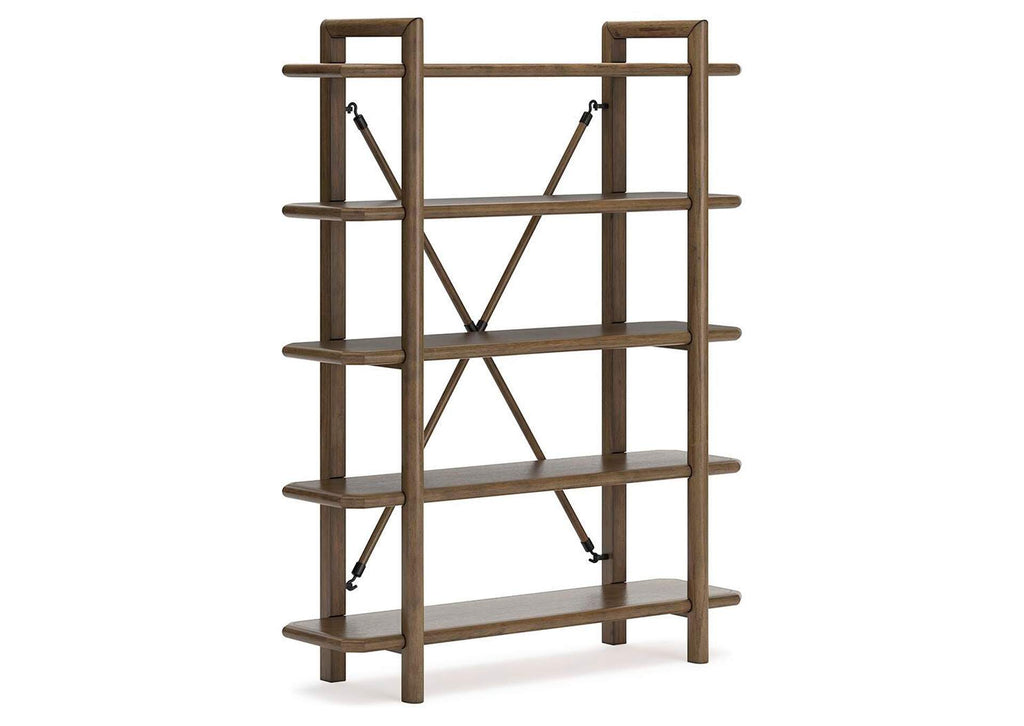 Roanhowe Home Office Desk and Storage angled view