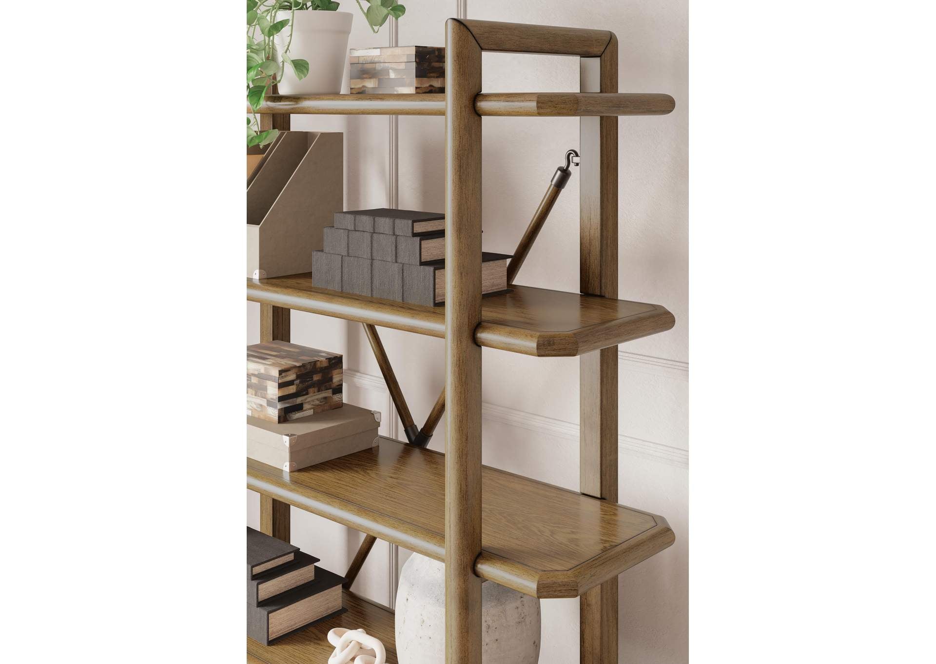 Roanhowe Home Office Desk and Storage detail