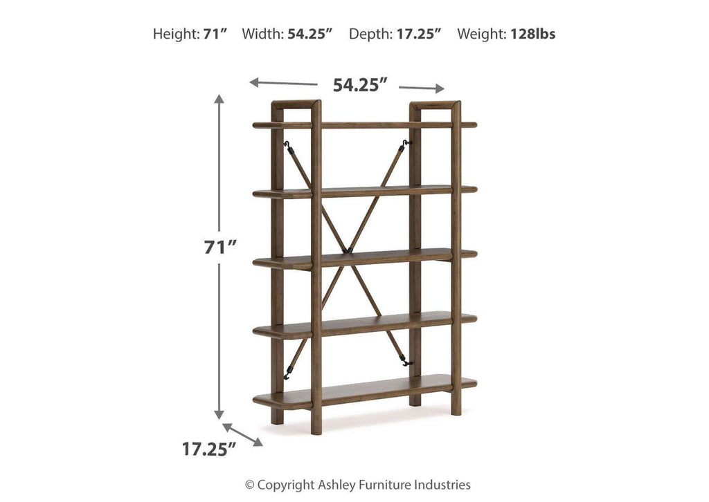 Roanhowe 71" Bookcase dimensions