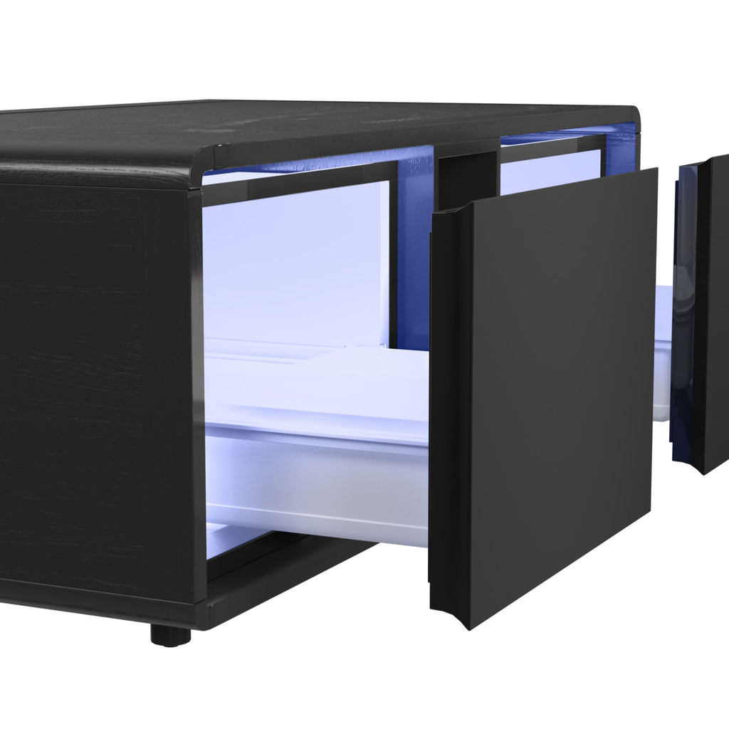 Halo Smart Coffee Table With Cooler And Speaker In Black