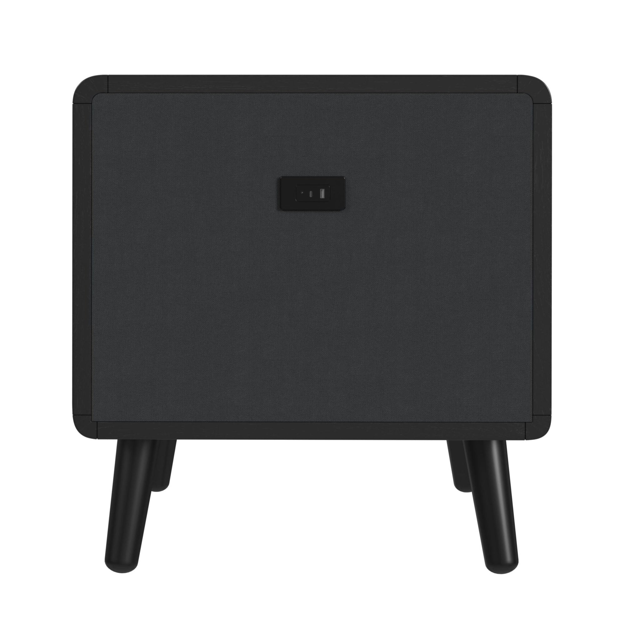 Halo Square Smart End Table In Black