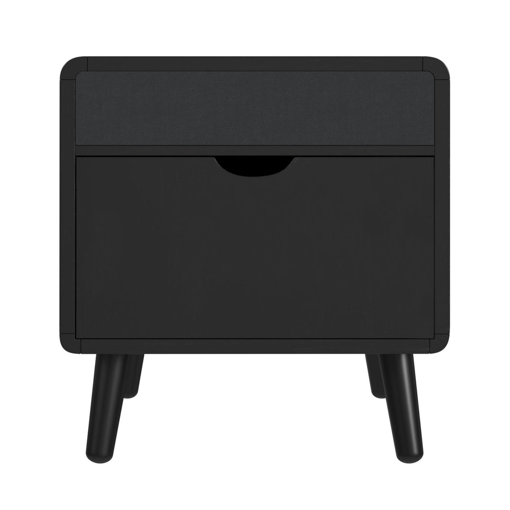 Halo Square Smart End Table In Black