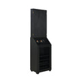Hurricanes Dartboard Cabinet With Speaker And Led In Black (3A Packing)