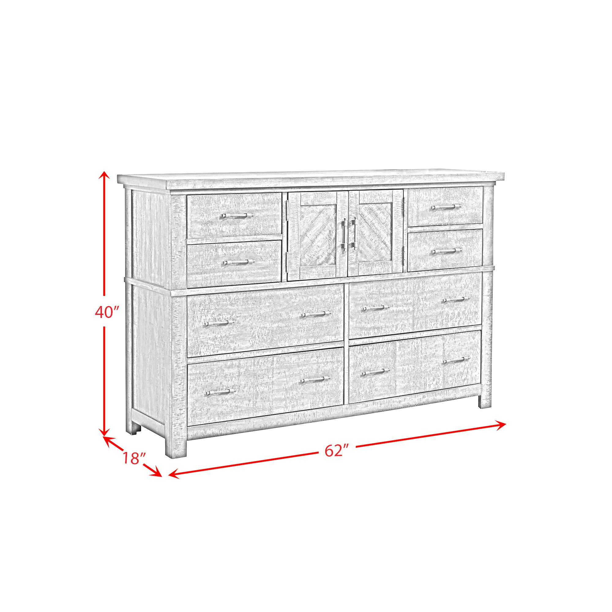 Jax Dresser In Cherry