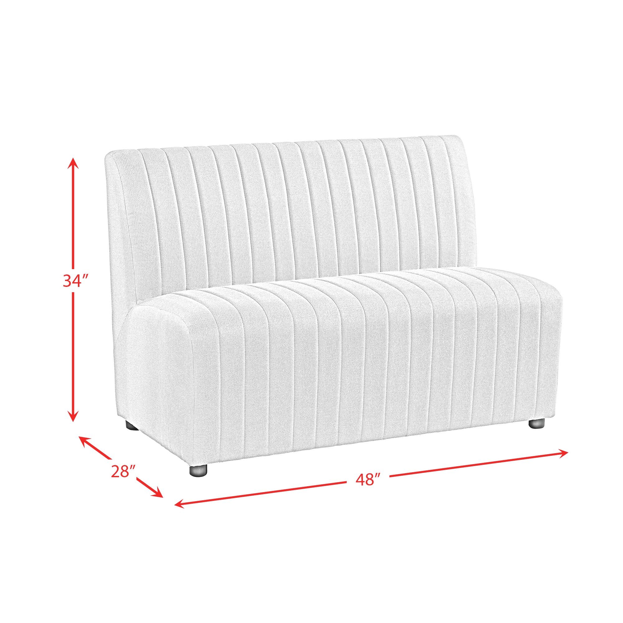 Jemma Upholstered Bench In Beige Linen