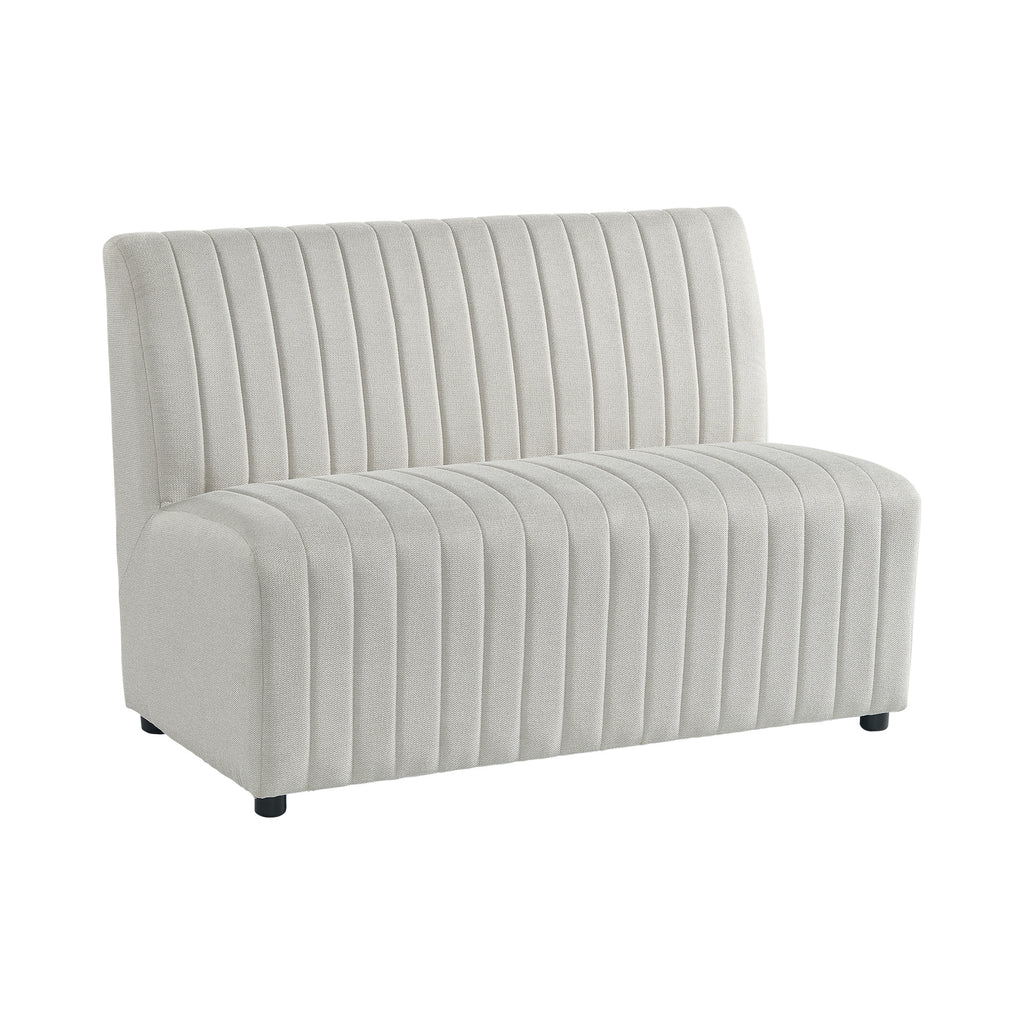 Jemma Upholstered Bench In Beige Linen