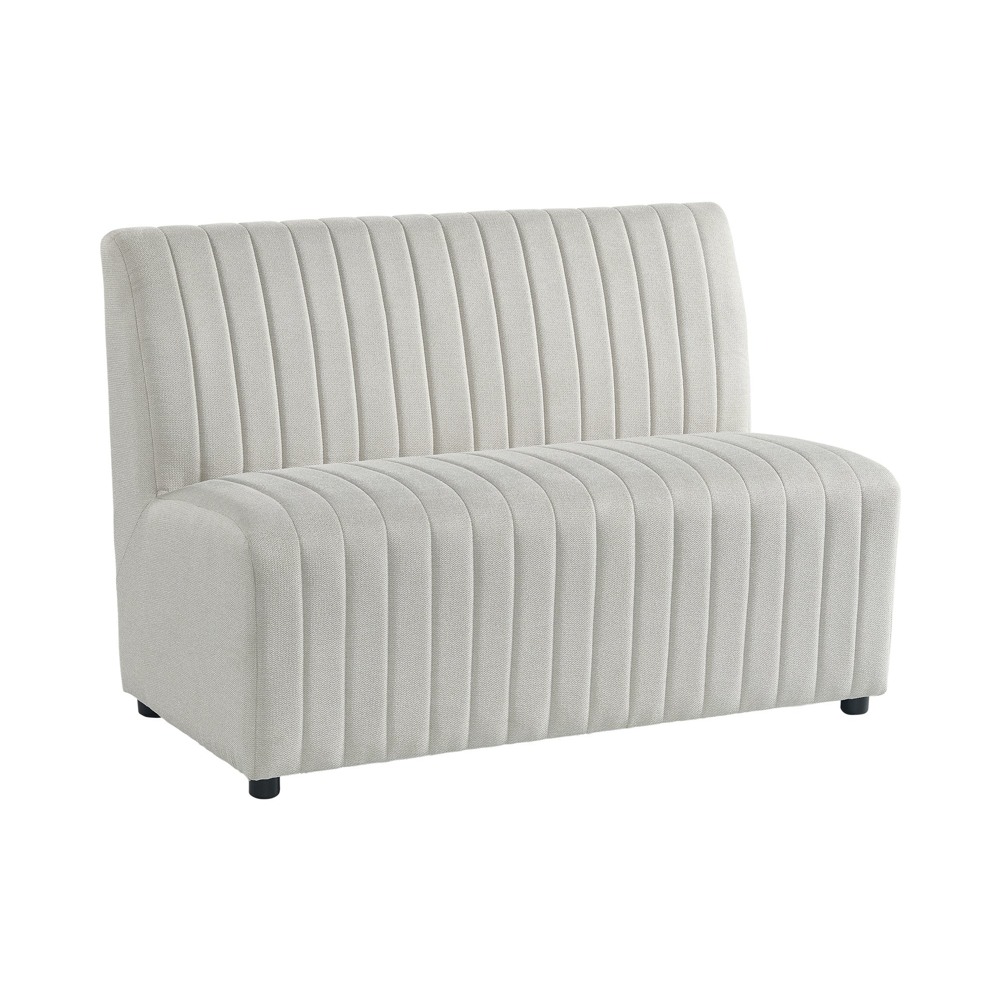 Jemma Upholstered Bench In Beige Linen