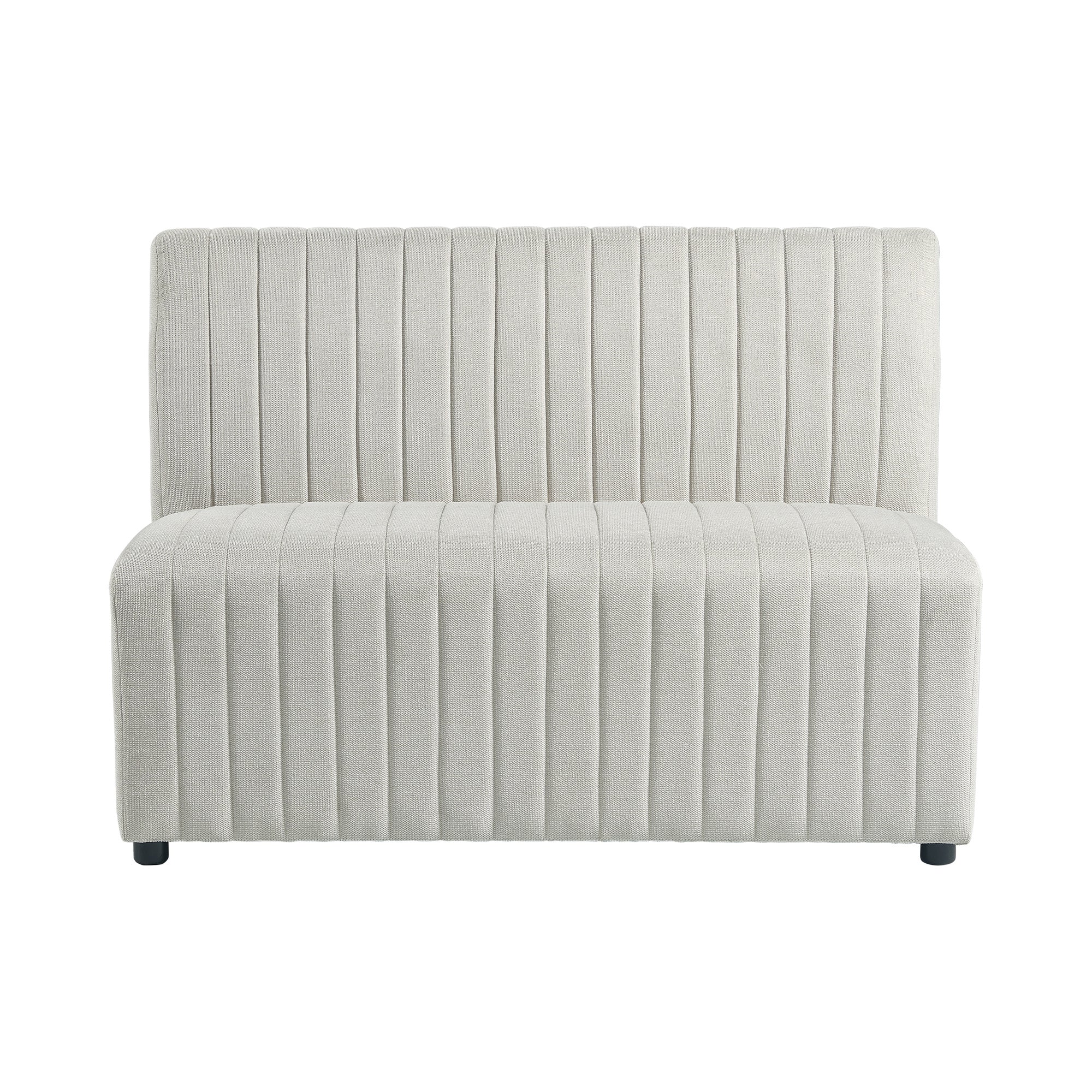 Jemma Upholstered Bench In Beige Linen