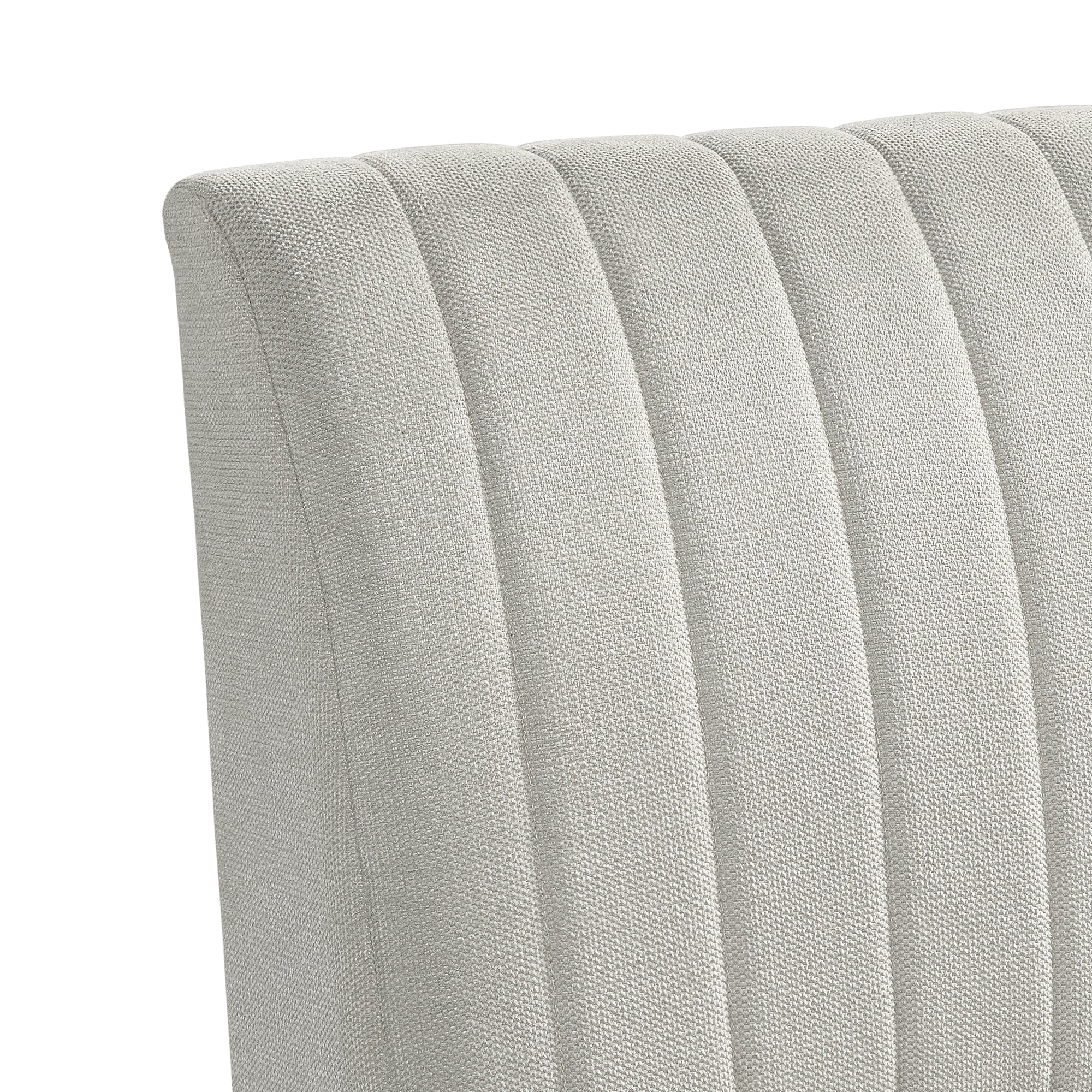 Jemma Upholstered Bench In Beige Linen