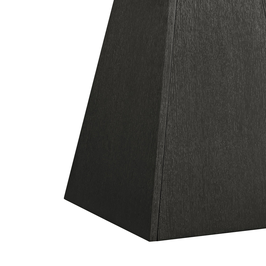 Jemma End Table In Grey And Dark Espresso