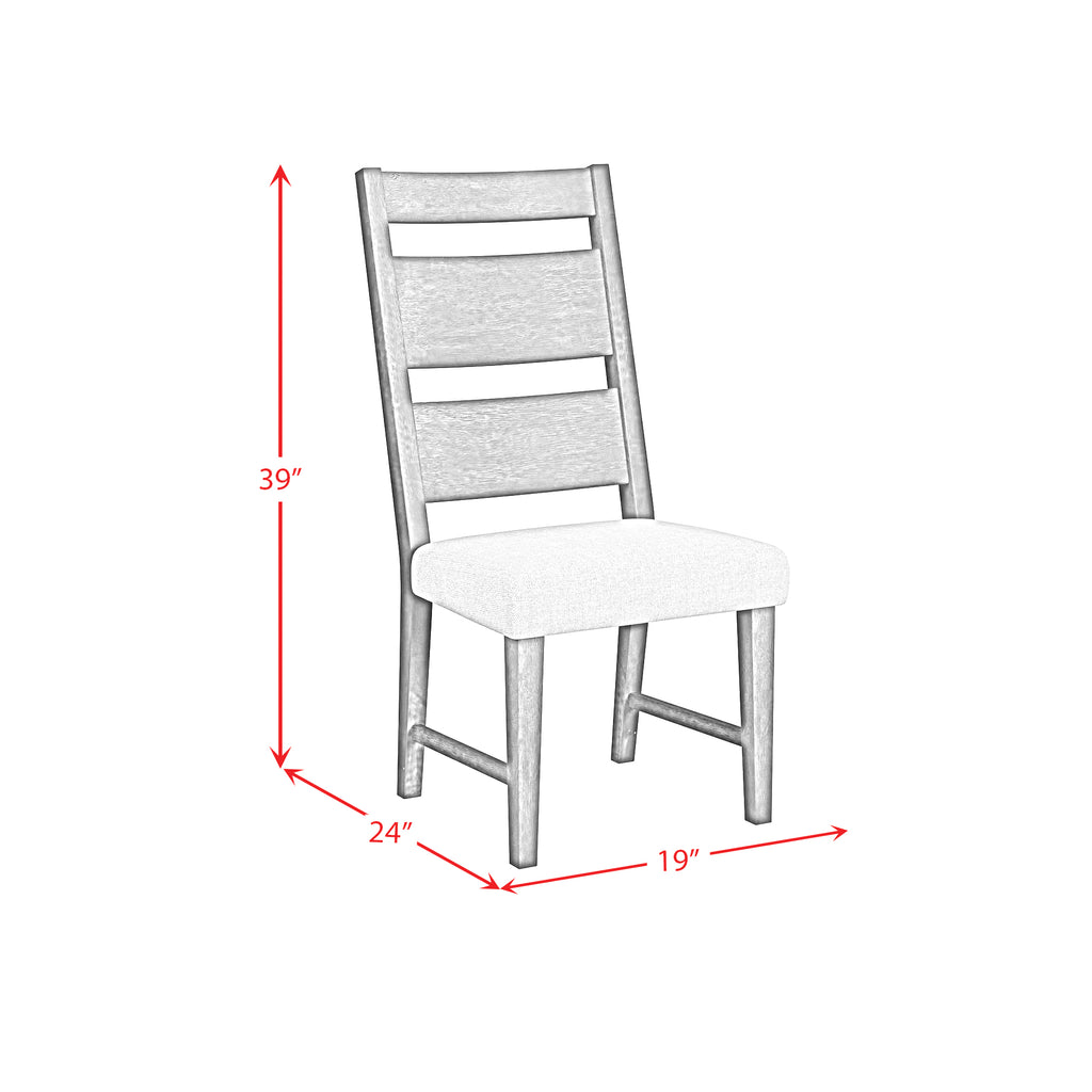 Jemma Wood Back Dining Side Chair With Beige Linen In Dark Espresso (2 Per Carton)