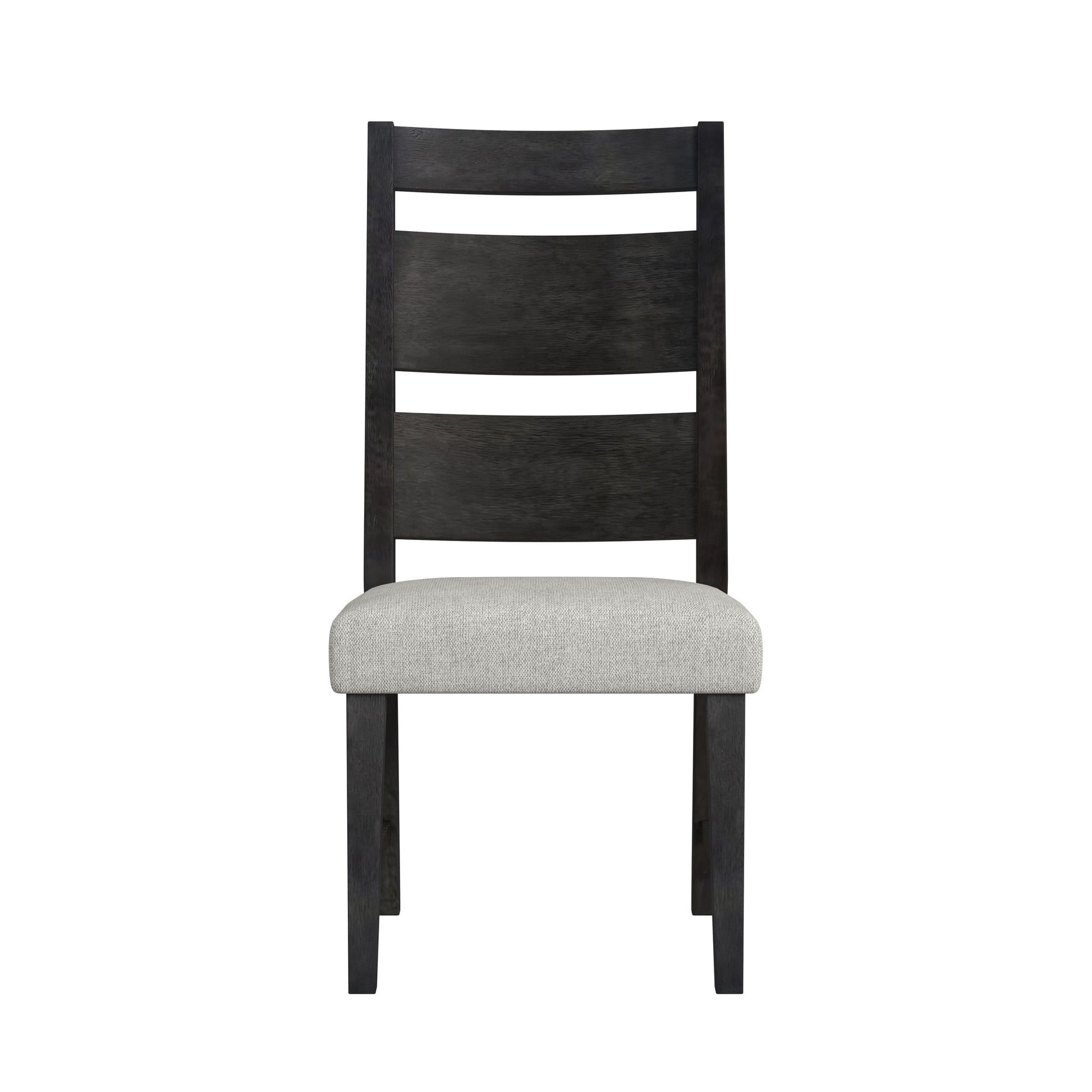 Jemma Wood Back Dining Side Chair With Beige Linen In Dark Espresso (2 Per Carton)